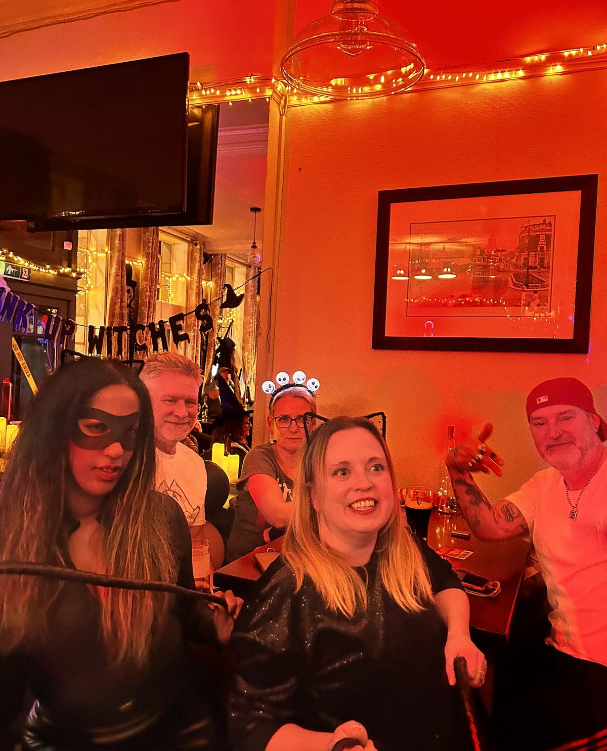 Halloween party group at The Prince George