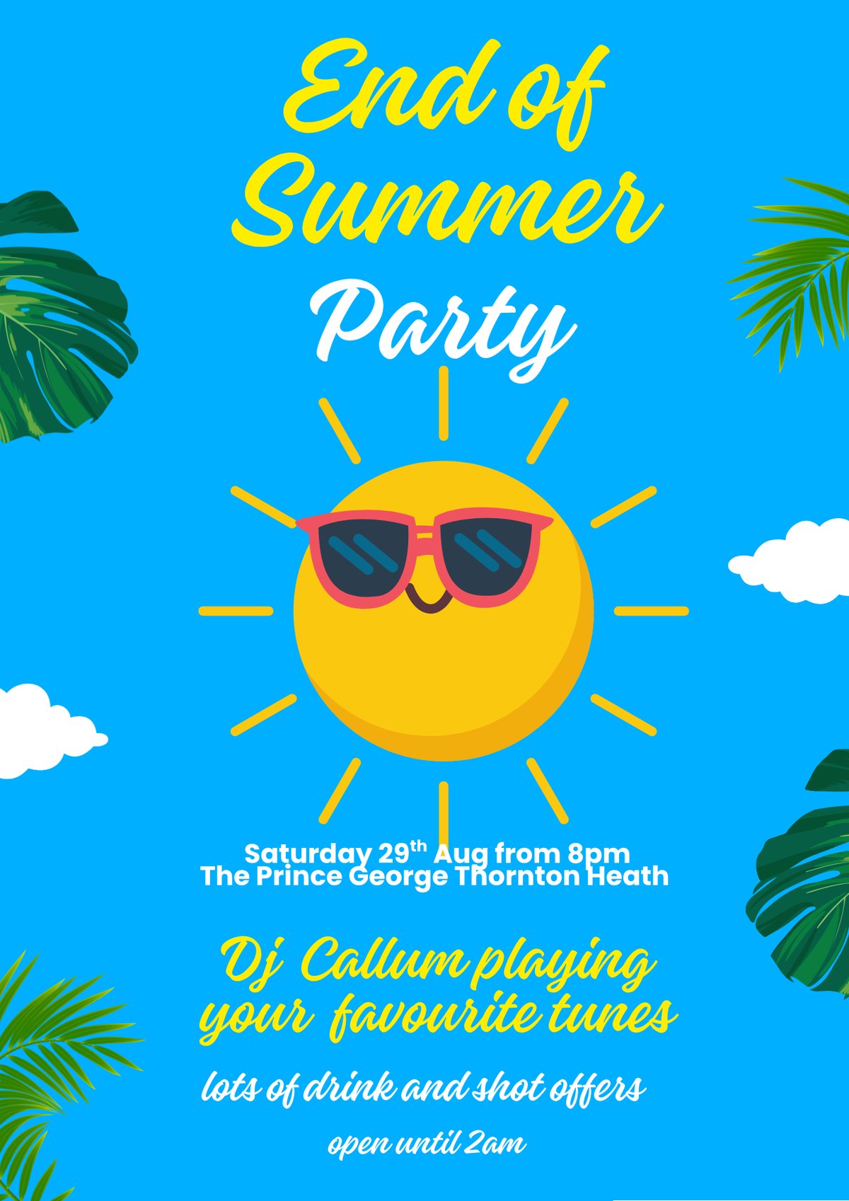 End of Summer Party at The Prince George